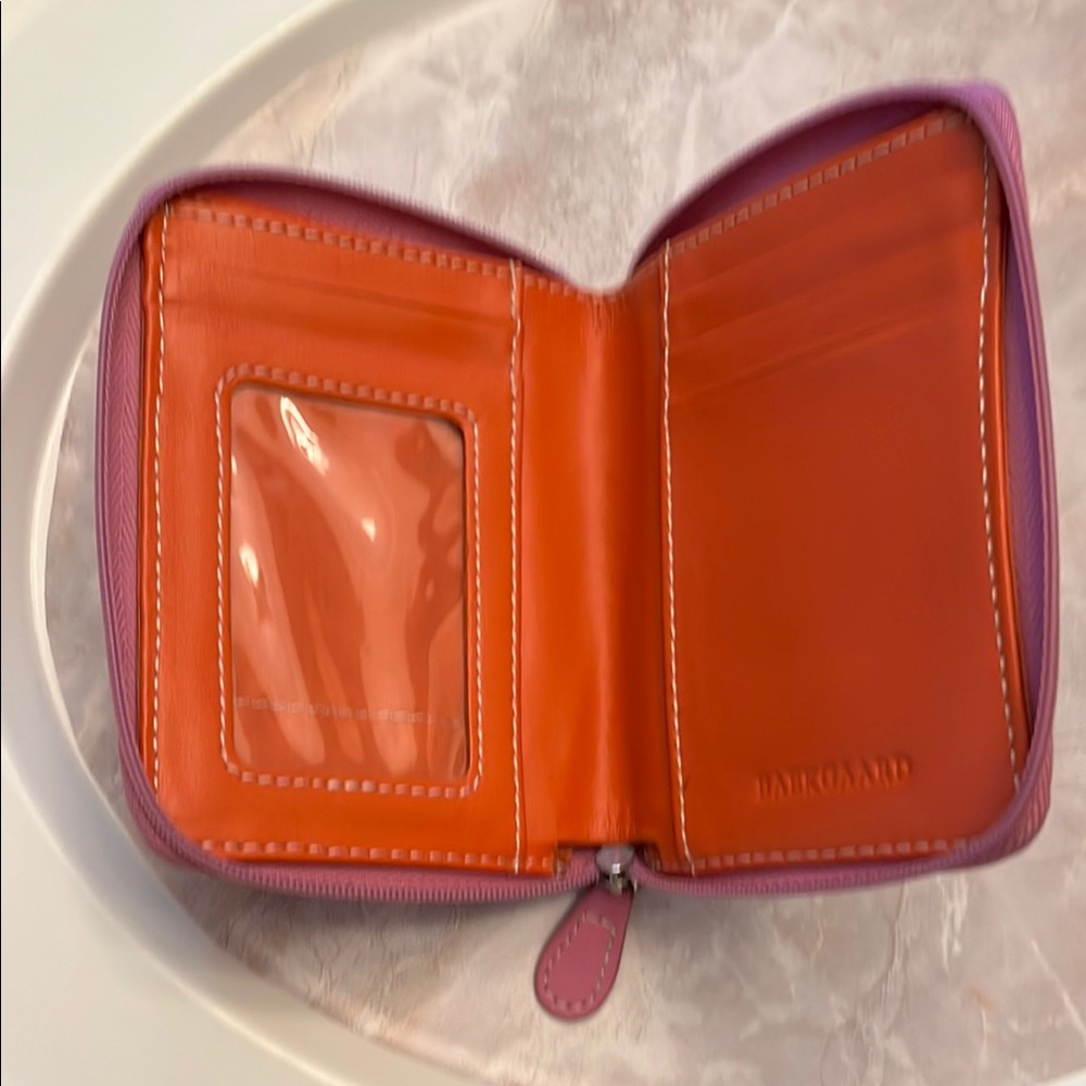 Baekgaard Pink Faux Leather Women's Wallet/Zip ID Card Holder - Picture 4 of 8